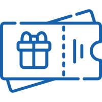 Symbol für Geschenkgutschein oder Gutscheinkarte im E-Center